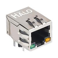 HALO Electronics HFJ11-E2G48E-L11RL Modular FastJack 1X1 Tab Dwn RJ45 2.5G G/G LED