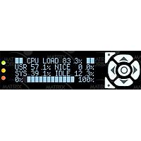 Matrix Orbital BLK2047T-1U-BK-USB-TCI ຊອງໃສ່ PC Bay, ຕົວອັກສອນ LCD ສີສາມສີ ຂໍ້ຄວາມສີດຳພ້ອມປຸ່ມພື້ນຫຼັງດຳ ມີຂາຍດຳ