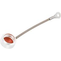 Amphenol SV Microwave M39012/25-0111 シングルポートコネクタ タイプN オス ダストキャップ ワイヤーロープ