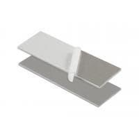 Hammond Manufacturing 1593SAL10 Panel, End Aluminum Panels fits 1593S Series - 10 pack