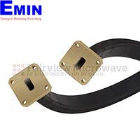 Fairview SMW51TF005-24 WR-51 Twistable Flexible Waveguide in 24 Inch Using Square Cover Flange With a 15 GHz to 22 GHz Frequency Range
