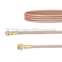 Fairview FMCA1415 Snap-On MMBX Plug to RA Snap-On MMBX Plug Cable RG316 Coax