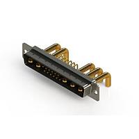 EDAC 629-17W5250-4T1 Mixed Contact D-Sub Connectors Right-angle Power Combo D-Sub Connector