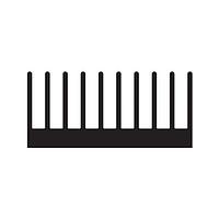 Cắt theo chiều dài ép phun mặt phẳng, 12", 6.50", Tản nhiệt mặt phẳng 6664 xx4509 Wakefield Thermal 125415