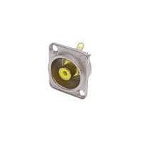 NEUTRIK NF2D-4 Chassis Mount Jack RCA SCKT YELLOW