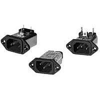 AMP Connectors - TE Connectivity 1EEB1 Inlets 1A IEC-1/4" FASTON FLANGE MOUNT