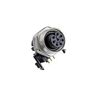 Amphenol LTW MSAS-03PFFR-SF7003 Sensor Cables / Actuator Cables M12 Circular Metric Connector, A Code, Metal, 4A, 03 pins, Female Connector, Female Contact, Hexagonal, M12*1.0, Screw Thread, PCB 90 , Receptacle, Front Fastened, IP67 Mated