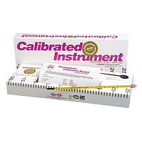 Nhiệt kế chất lỏng trong thủy tinh đã hiệu chuẩn, có khả năng truy xuất NIST DAkkS OMEGA GT-30520C (225 °C, Yellow Back, ± 1 °C (± 1.8 °F), 14 in)