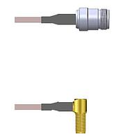 Amphenol Custom Cable Q-2402S000H008i RFケーブルアセンブリ N-SJ/SMA-RJB G142 8I