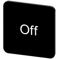 Bảng Nhãn, Nhãn Chữ Viết Tắt Tắt, Màu Đen 22 X 22MM, Tắt SIEMENS 3SU19000AF160DK0