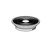 LedLink Optics LL01CR-CEN45L02 Lens Assembly Led lighting ultra thin lens 45 deg