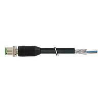 Đầu nối M12 đực 0 chống nhiễu kiểu Y với cáp, Hybrid, PUR 4xAWG20+1x4xAWG26 chống nhiễu màu đen UL/CSA 3m Murrelektronik 7000-15501-8050300