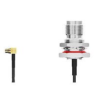 Bộ cáp RF MMCX RAd plug2TNC R BH Mt stnlssJck ORing 3GHz 300mm RG174 Cbl GCT (Global Connector Technology) CAB453RF-0300-A-1-S