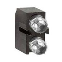 BIVAR H200CGDL LED Circuit Board Indicators LED Assembly, Right Angle, 3mm LED, Bi-Level, 1 Station, Green, Diffused Lens, Low Current.