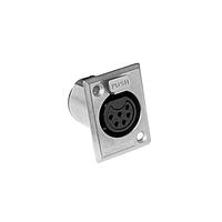 Amphenol Audio AC6AFPZ ຕົວເຊື່ອມຕໍ່ 6 ໂພນ XLR ຜູ້ຍິງ ຕິດຕັ້ງຢູ່ບ່ອນຕິດຕັ້ງ P Flange ຕິດຕາມລາຍການ