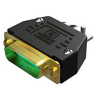 Amphenol Positronic RD29M10J00 Plug D-Sub Male Connector 29P Crimp Zinc Shell Backshell Assembly