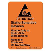 Chú ý ESD, Tái sử dụng TÁI SỬ DỤNG ORG/ĐEN 500 CÁI MỖI CUỘN SCS 7101