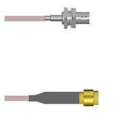 Amphenol Custom Cable Q-040680005120i RF Cable Assemblies BNC-SJB/SMA-SP G316 120I