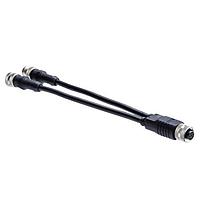 Bộ chuyển đổi RF - Đầu nối cảm biến dòng Tee M, Cáp Y, Kim loại, Mã A, 4A, 03 chân, Đầu nối cái, Tiếp điểm cái, Ren vít, Chiều dài 4000 mm, IP68 Amphenol LTW SS-030000-F00-YSB04