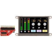 4D Systems gen4-uLCD-43D-PI Raspberry Pi用抵抗膜式4.3インチgen4 LCDパック（gen4-uLCD-43D、4DシリアルPiアダプター＋ケーブル付き）