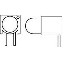 Đèn Báo Bảng Mạch LED Màu Xanh Lục Khuếch Tán Dialight 550-0205F