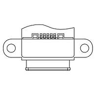 Đầu nối Micro USB Loại AB WTRPF MICRO USB SMT Loại 5P (F) T&R EDAC 690-W05-290-483