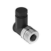 Đầu Nối Dây Trường Field Wireable: M12; 8 chân Góc Phải Loại Nữ; Dải Cáp 22 AWG 6-8 mm; Đầu Vít; Thân PA+GF Màu Đen; Đai Ốc Hợp Kim Nhôm Banner Engineering BFW-M12F8A-8X