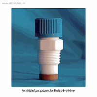 Cowie CW.709.1225 PTFEスターラーガイド、ハイバキューム、1インチNPT、12mmシャフト用、高さ112mm