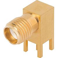 Amphenol SV Microwave 2986-6001 ຕໍ່ຕໍ່ PCB SMA F PCB Thru-Hole Conn, R/A