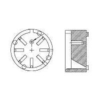 Đế Gắn Bán Dẫn Đế Gắn Bán Dẫn cho IC, Nylon, 8 Chân, Đường Kính Ngoài 12.70mm, Độ Dày 6.99mm Aavid 7717-19NG