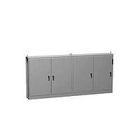 Hộp ngắt mạch mô-đun N12 có tấm điều khiển - 72,13 x 79 x 18,13 - Thép/Xám Hammond Manufacturing UHDM727918MFTC
