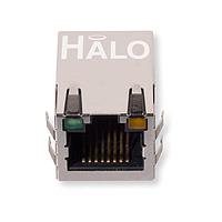 Modular 1G POE 1z1 TabUp RJ45 G(O)/Y LED HALO Electronics HFJT1-1GP-L72RL