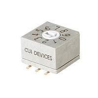 Same Sky (formerly CUI Devices) RDS5-10S-1065-SMT-TR-67 ສະຫນາມສະແກນ DIP 10 ຕຳແໜ່ງ ຕິດຕັ້ງພື້ນ 2.54 mm ຊ່ອງຫຼີ້ນ IP67 ການກົດລູກສອນແບບລົງ