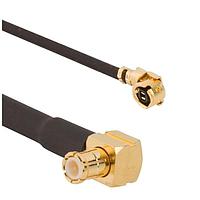 Amphenol RF 095-900-559-150 RF Cable Assemblies AMC Right Angle Plug to MCX Right Angle Plug 1.13 mm 50 Ohm 150 mm ( 5.9 Inches)