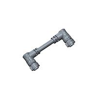Amphenol LTW AB-DC05BR-DCBR-QE002 Sensor Cables / Actuator Cables X-Lok, Large Size, Plastic, 20A, 05 pins, Female Connector, Male Contact, Right Angle-to-Right Angle, Push Lock, Overmolded Double Ended, Length 2000mm, IP68