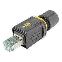 Đầu nối đẩy kéo công nghiệp RJ45 Cat6A Gigalink nhựa HARTING 09451451521XL