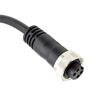 Bulgin PXPTPU78FBF04ACL010PUR Sensor Cables / Actuator Cables 4 Contacts 7/8" Flex Body Female 1m Cable