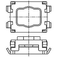 Công tắc chạm nhẹ Swtch Lite Touch SMD 1.7mm ht J-bent 3.5N PANASONIC EVP-AA702W