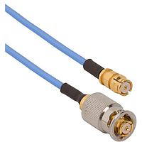 Amphenol SV Microwave FQSMP-047-FSSMP-180 RF Cable Assemblies SMP F QB to SMP Straight F 18"Cable
