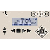 Matrix Orbital BLK204A-USB-GW PCベイインサート、LCD文字 ライトブルーテキスト 白/緑 黒/緑キー ベージュブラケット付き