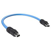 Cáp Ethernet / Cáp Mạng Bộ lắp ráp cáp SPE, Đầu cắm IP20 đến Đầu cắm IP20, 0.3m Amphenol Commercial Products MSPEC2L0B3010
