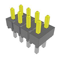 Samtec HTSW-104-05-S-D Pin Header High Temperature PCB Header Strips, 0.100" pitch