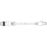 Molex 1300480018 Ethernet Cables / Networking Cables M12 TO RJ45 ENET 25M CORDSET