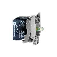 SCHNEIDER ZB4BW0G43 Flush RED 120V PROTECTED LED W/2 N/O CONTACT