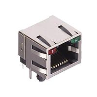 EDAC J6H018862N23211 Connectors 1X1 LED RED/GRN R/A SHIELDED