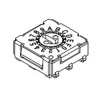 Công tắc DIP quay DIP Switch, 7.2 x 7.2 x 2.9 mm, bộ truyền động mũi tên 4 vị trí, J Hook SMT Same Sky (formerly CUI Devices) RDS-4S-7229-A-JSMT