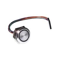 E-Switch CS7L2FR 안티-반달 스위치 ANTI-VANDAL, 1A 24VDC, SPST 오프-온, 패널 마운트, 전면 와이어 리드 150mm 커넥터 포함