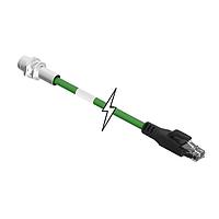 Molex 1201080255 Ethernet Cables / Networking Cables ULOCK D-CODE M12 REC TO RJ45