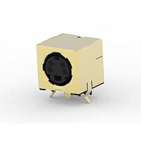 Bộ nối 4 chân MINI-DIN cái góc phải AMP Connectors - TE Connectivity 5749264-1