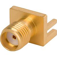 Đầu nối PCB SMA F Kiểu Edge Launch Đầu nhận 50 OHM Amphenol SV Microwave 2985-6038